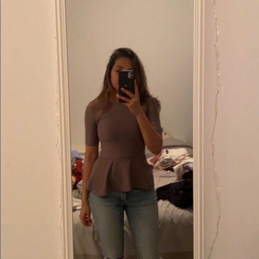 Zara peplum top - Picture 2 of 2